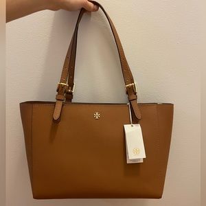 Tory Burch Emerson Leather Small Buckle Tote